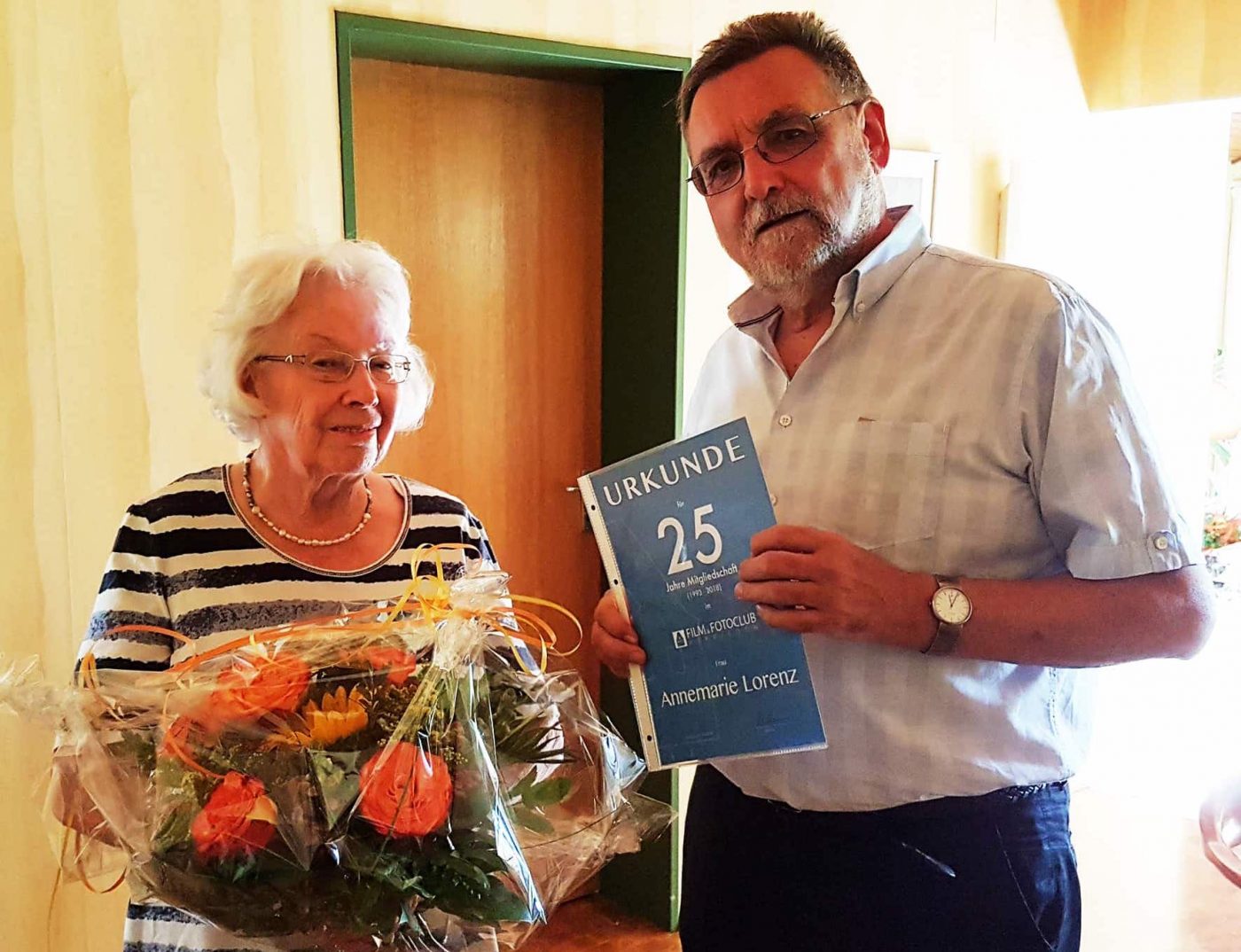 die Jubilarin Annemarie Lorenz & Johannes Heumann