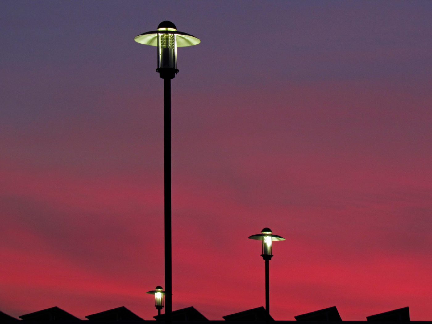 Lampen in der Dämmerung - Foto: Günther Holzinger