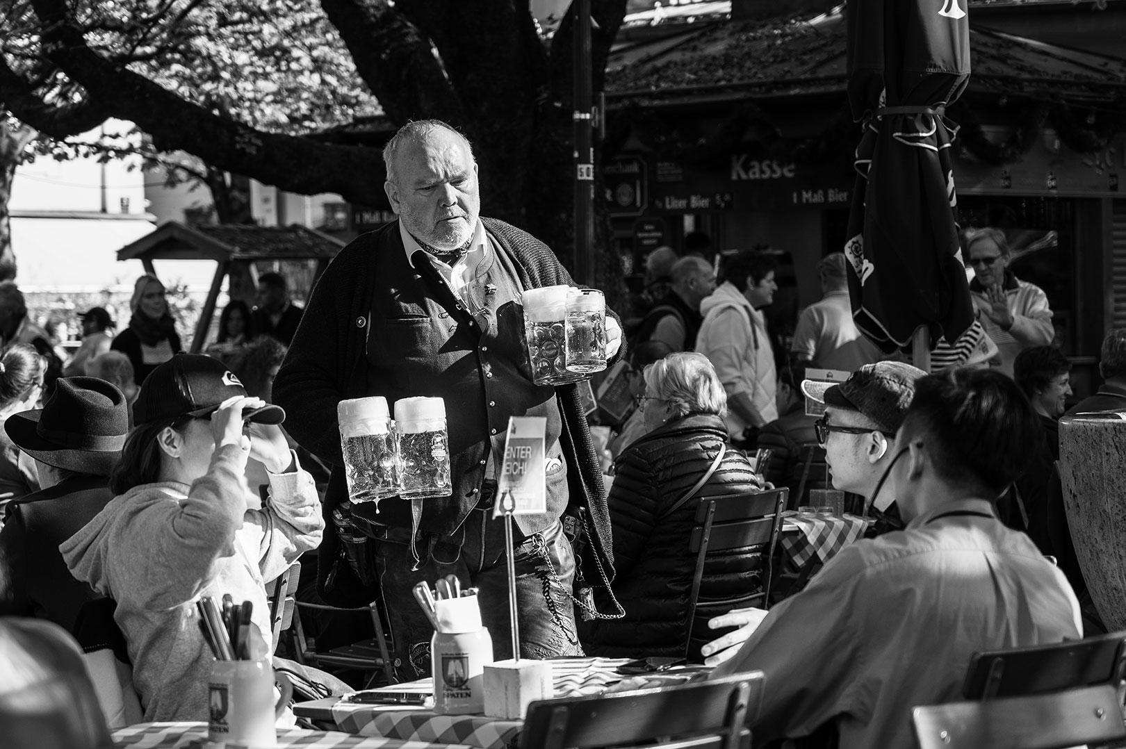 Im Biergarten am Viktualienmarkt - München 2024