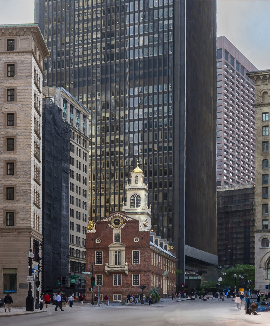 Boston Buildings, creative version - von Sieglinde Hankele