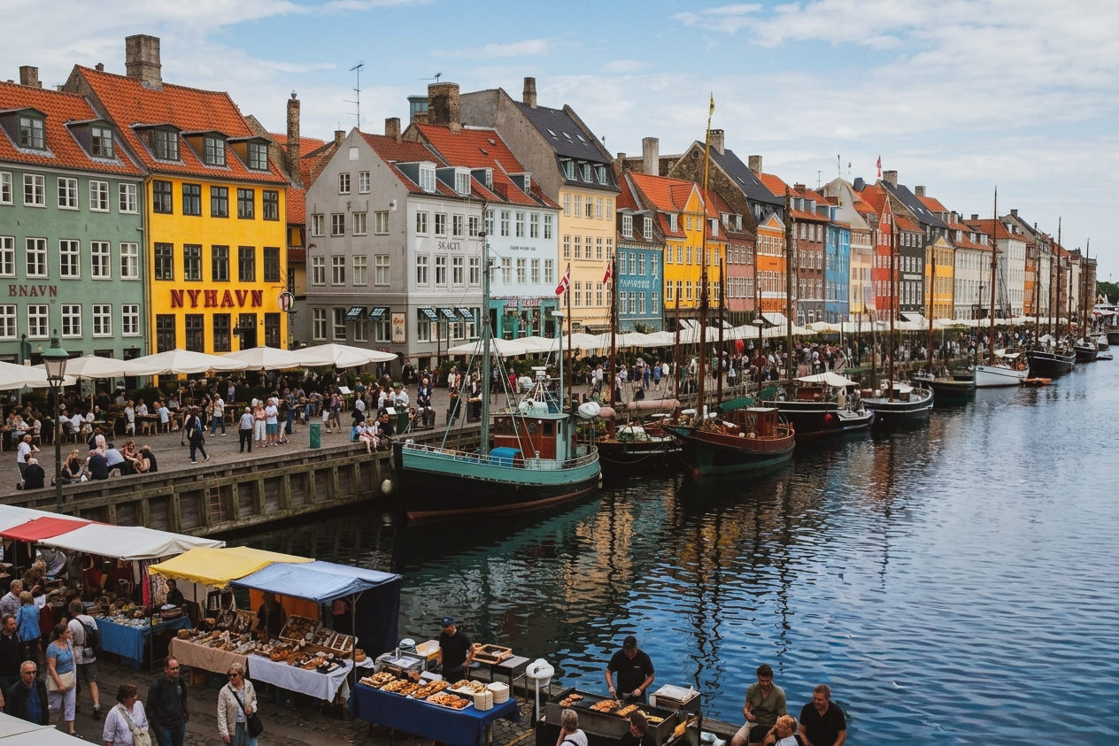 Buntes Treiben in Kopenhagen - von Marina Becker