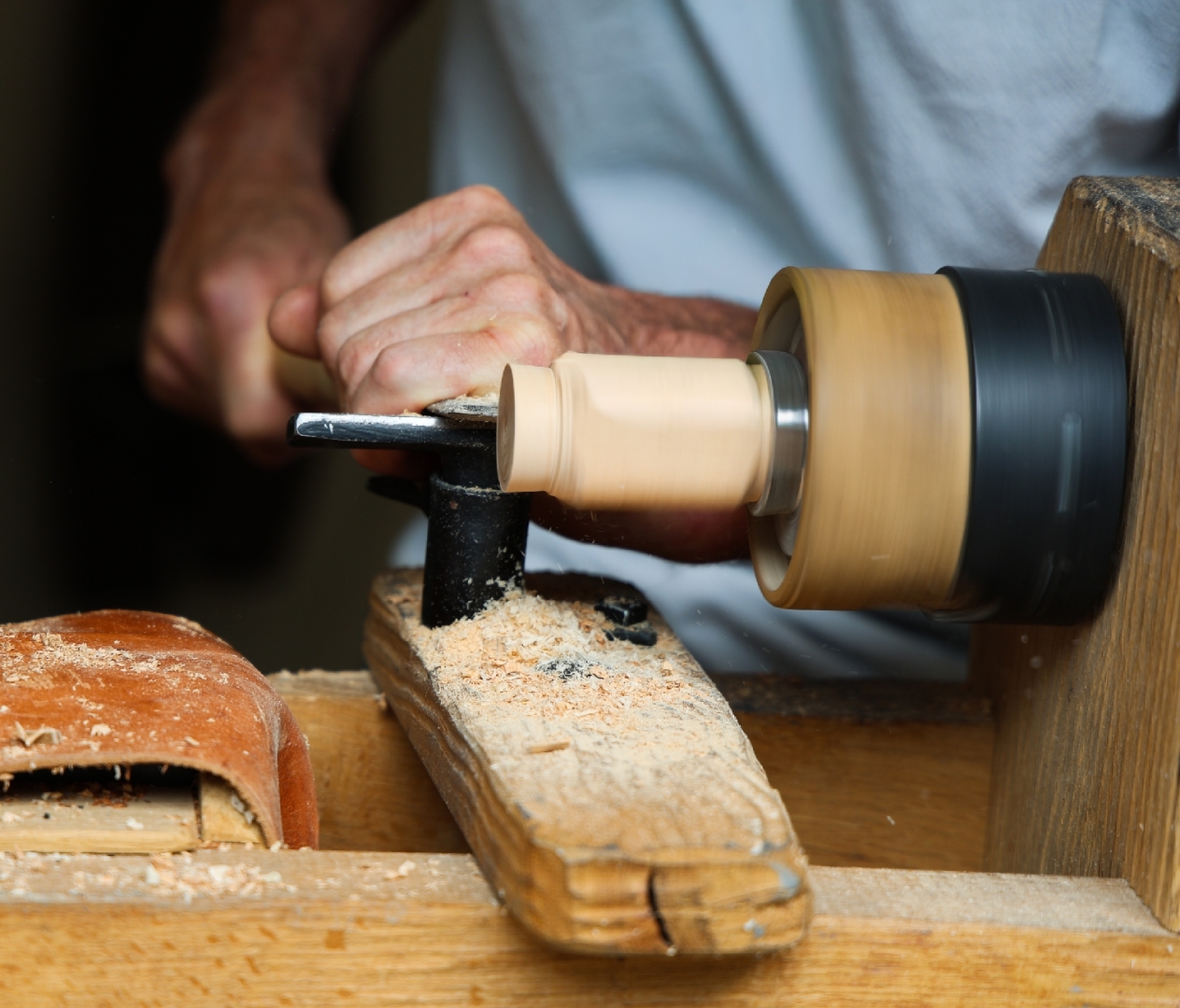 Beim Drechsler - Foto: Tanja Birmann