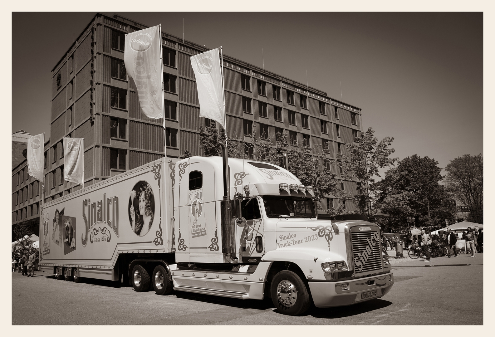 Sinalco-Truck im Münchner Werksviertel - Foto: Sieglinde Hankele