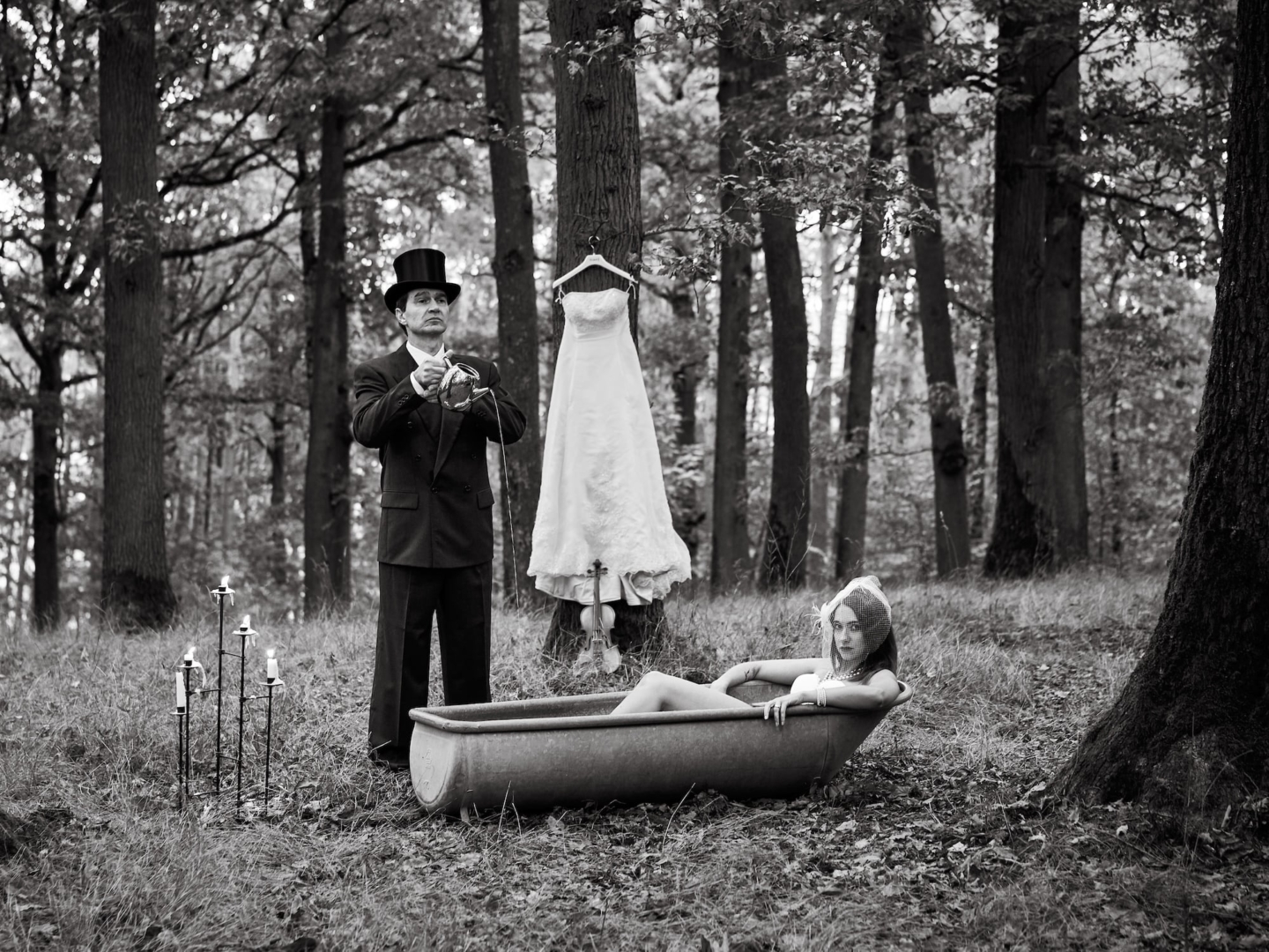 1. Platz für "Mistress and Servant" von Jörg Schreier vom Film- und Fotoclub Herrieden